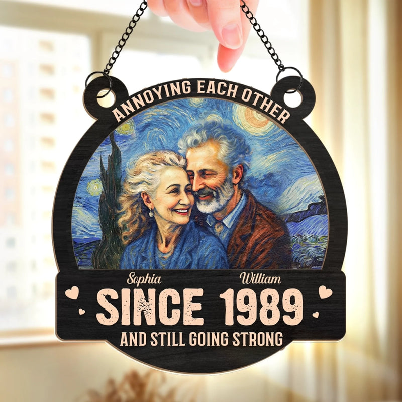 Personalized Photo Window Hanging Suncatcher Ornament – Anniversary Gift For Couple – Every Minute With You Is Priceless