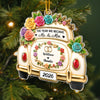 Personalized Acrylic Ornament – Christmas, Wedding Gift For Couple, Newlyweds – Happily Ever After