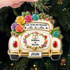 Personalized Acrylic Ornament – Christmas, Wedding Gift For Couple, Newlyweds – Happily Ever After