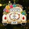 Personalized Acrylic Ornament – Christmas, Wedding Gift For Couple, Newlyweds – Happily Ever After