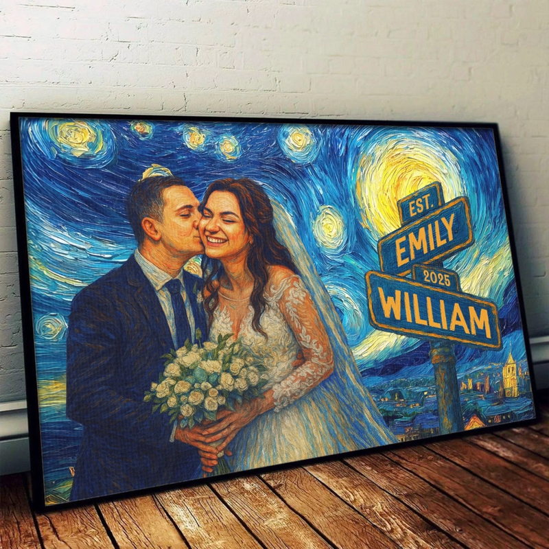 Personalized Photo Poster – Anniversary Gift For Couple – Every Sunset With You