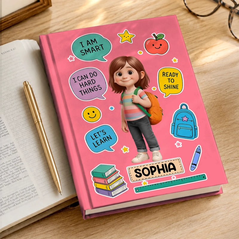 Personalized Hardcover Journal – Back To School Gifts For Kids – Ready To Shine