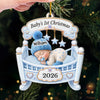 Personalized Acrylic Ornament – Christmas, Baby Shower Gift For New Parents, Baby – The Sweetest Miracle
