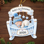 Personalized Acrylic Ornament – Christmas, Baby Shower Gift For New Parents, Baby – The Sweetest Miracle