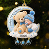 Personalized Acrylic Ornament – Christmas, Baby Shower Gift For New Parents, Baby – Welcome Little One