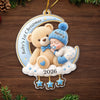 Personalized Acrylic Ornament – Christmas, Baby Shower Gift For New Parents, Baby – Welcome Little One
