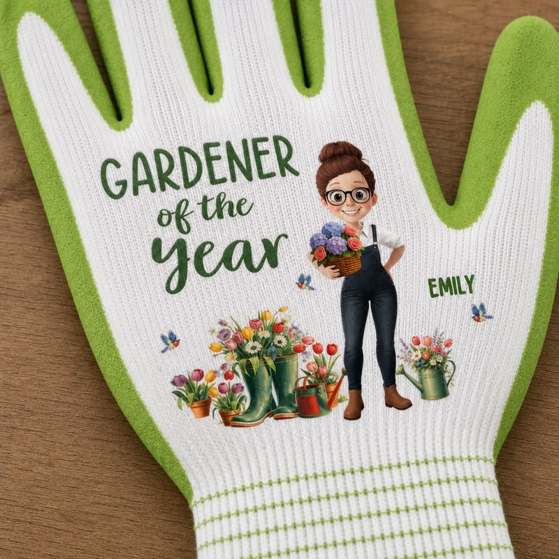 Personalized Coated Grip Gardening Gloves – Gifts For Gardeners – Gardener Of The Year