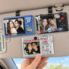 Personalized Photo Acrylic Car Visor Clip – Anniversary Gift For Girlfriend, Wife, Couple – Love Leads The Way