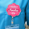 Personalized Acrylic Badge Reel - Gift For Nurse - Making Healthy Happen