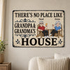 Personalized Home Decor Metal Sign - Anniversary, Gift For Grandma, Grandpa, Family - Grandparent's Happy Place