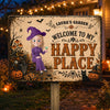 Personalized Home Decor Metal Sign - Halloween Witchy Gift For Plant Lovers - The Mysterious Garden