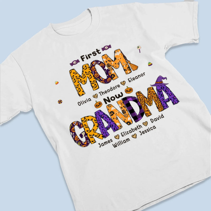 Personalized Unisex T-shirt, Hoodie – Halloween Gift For Grandma, Mom – Pumpkin Glow