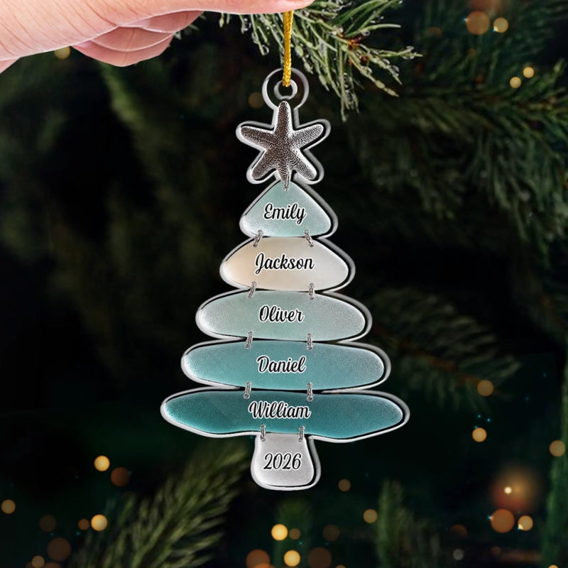 Personalized Acrylic Ornament – Christmas Gift For Family – Our Sea Story