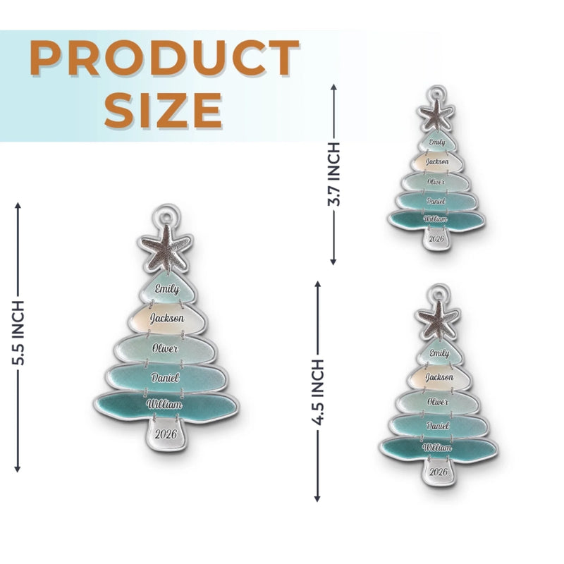 Personalized Acrylic Ornament – Christmas Gift For Family – Our Sea Story