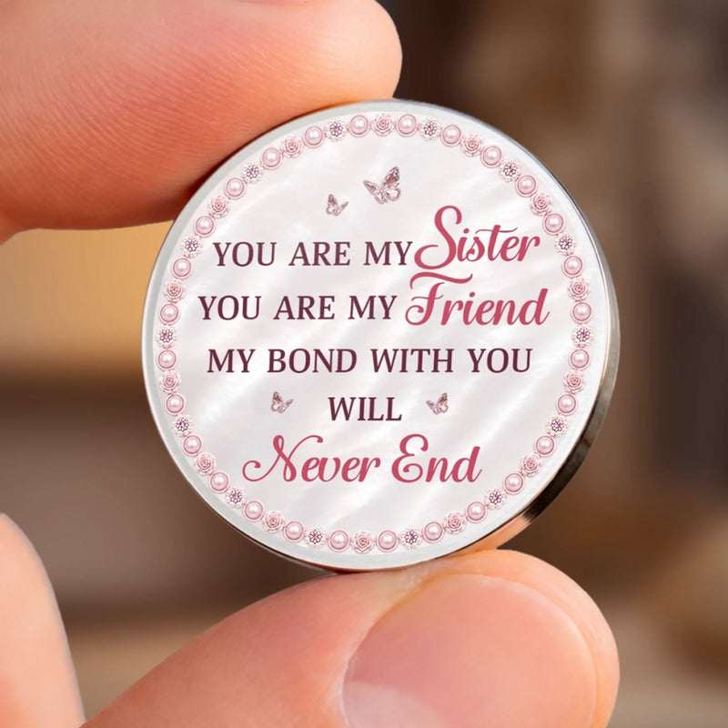 Personalized Pocket Hug - Gift For Besties, Sister, Best Friend - My Safe Place