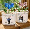 Personalized Glass Everlasting Tulips – Custom Gifts For Bestie, Best Friend - Growing Together Through The Years