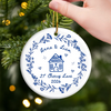 Personalized Ceramic Ornament – Housewarming Christmas Gift For New Homeowners, Couple – Love Calls Home