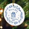Personalized Ceramic Ornament – Housewarming Christmas Gift For New Homeowners, Couple – Love Calls Home
