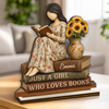 Personalized 2-Layered Wooden Plaque - Gift For Book Lovers - Reading Is My Superpower