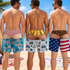 Personalized Funny Men Swim Trunks – Summer  Gift For Men – Warning Wide Load