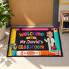 Personalized Home Decor Decorative Mat - Back To School Gift For Teachers - World's Best Teacher