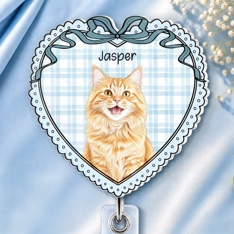 Personalized Photo Acrylic Badge Reel - Gift For Pet Lovers - Best Fur Friend