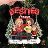 Personalized Acrylic Ornament – Christmas Gift For Sister, Bestie, Best Friend – Together Forever
