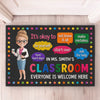 Personalized Home Decor Decorative Mat - Back To School Gift For Teachers - Try Your Best