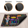 Personalized Home Decor Decorative Mat - Back To School Gift For Teachers - Try Your Best