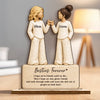 Personalized 2-Layered Wooden Plaque - Gift For Sister, Bestie, Best Friend - Best Friends, Soul Sisters