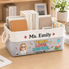 Personalized Storage Basket – Back To School Gift For Teachers – Every Lesson Count