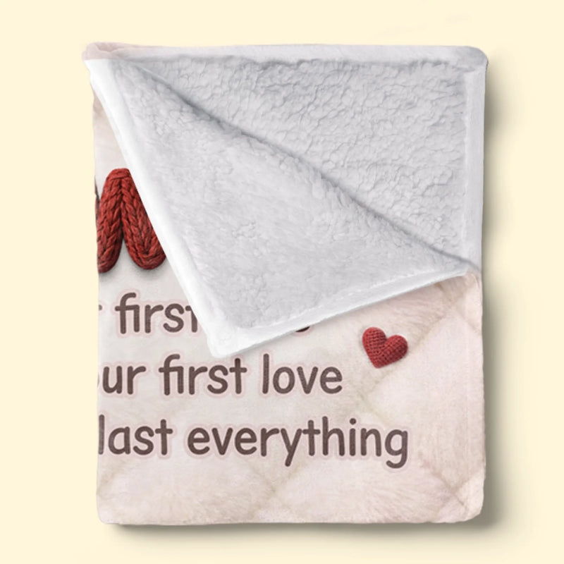 Personalized Blanket - Anniversary Gift For Couple, Husband, Wife - Love Grows Quietly Here