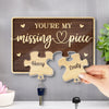 Personalized Acrylic Puzzle Key Holder - Anniversary Gift For Couple - We Complete The Puzzle Of Love
