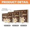 Personalized Acrylic Puzzle Key Holder - Anniversary Gift For Couple - We Complete The Puzzle Of Love