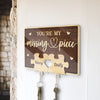 Personalized Acrylic Puzzle Key Holder - Anniversary Gift For Couple - We Complete The Puzzle Of Love