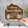 Personalized Acrylic Puzzle Key Holder - Housewarming Anniversary Gift For Couple - Home Sweet Home