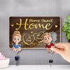 Personalized Acrylic Puzzle Key Holder - Housewarming Anniversary Gift For Couple - Keys Always In Place
