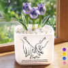 Personalized Glass Everlasting Tulips – Gift For Sister, Bestie, Best Friend - Forever My Soul Sister