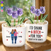 Personalized Glass Everlasting Tulips – Gift For Sister, Bestie, Best Friend - Got Your Back, Always