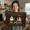 Personalized Home Decor Metal Sign - Gifts For Daughter, Son, Family - Family Strong