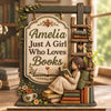 Personalized 2-Layered Wooden Plaque - Gift For Book Lovers - Books Bring Joy