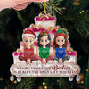 Personalized Acrylic Ornament – Christmas Gift For Sister, Bestie, Best Friend – Laugh Loud Live Bright