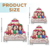 Personalized Acrylic Ornament – Christmas Gift For Sister, Bestie, Best Friend – Laugh Loud Live Bright