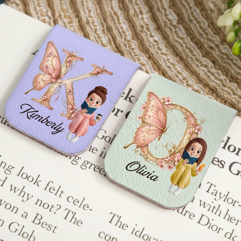 Personalized Leather Magnetic Bookmark - Gift For Book Lovers - Bound By Stories