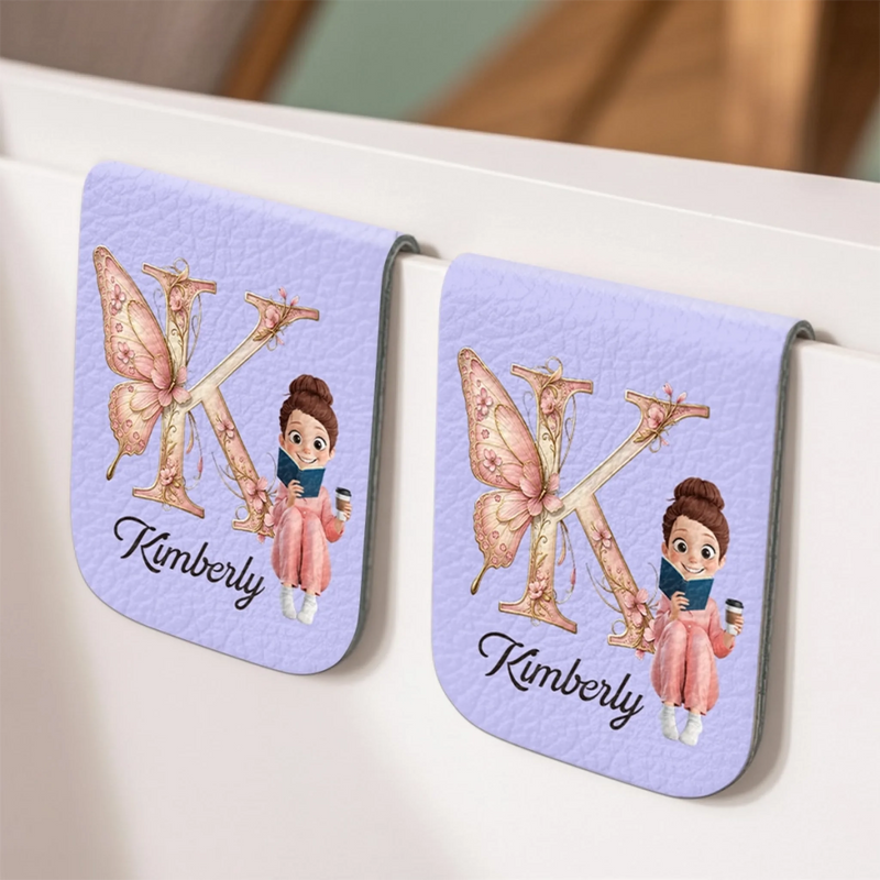 Personalized Leather Magnetic Bookmark - Gift For Book Lovers - Bound By Stories