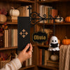 Personalized Mini Ghost Reading Bookshelf Lamp - Gifts For Book Lovers, Bookworms, Readers - Halloween Gothic Book Nook Decor