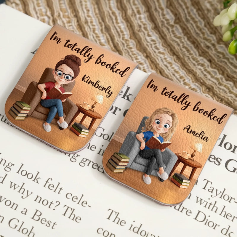 Personalized Leather Magnetic Bookmark - Gift For Book Lovers - Between Pages Magic