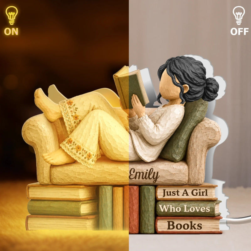 Personalized Light Box – Gifts For Book Lovers – Born To Read