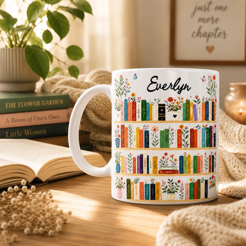 Personalized Mug – Gift For Book Lovers – One More Chapter