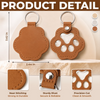 Personalized Photo Leather Pet Hair Keychain - Sympathy Gift For Pet Lovers - Always In My Heart